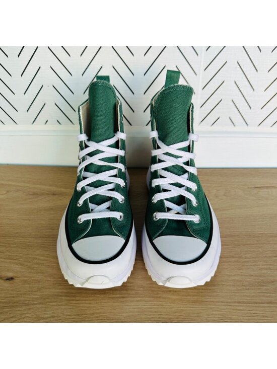 ⭐Converse Run Star Hike Platform Sz 5 Men\'s Shoes Flowers Green Sneakers A11562C